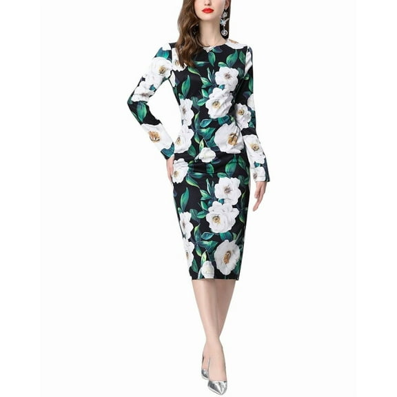 ELAINE womens  Midi Dress, 4