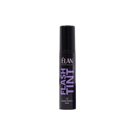 ELAN FLASH TINT Brow and Lash Tint – Black Truffle – Professional Eyebrow Dye No Developer Needed – Direct Pigment Formula for Lamination & Microblading Effect – 10 ml
