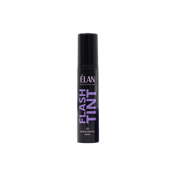 ELAN FLASH TINT Brow and Lash Tint Black Truffle Professional Eyebrow Dye No Developer Needed Direct Pigment Formula for Lamination & Microblading Effect 10 ml