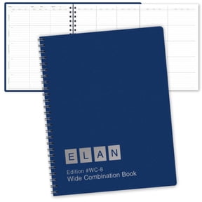 ELAN Publishing Company 8 Period Teacher Lesson Planner and Record Book Combo, 10 weeks, 8-1/2" x 11" Planner and Gradebook combines 8WPL and R9310 - (WC-8), 50 Student Names - HU-B6MH-3FZY