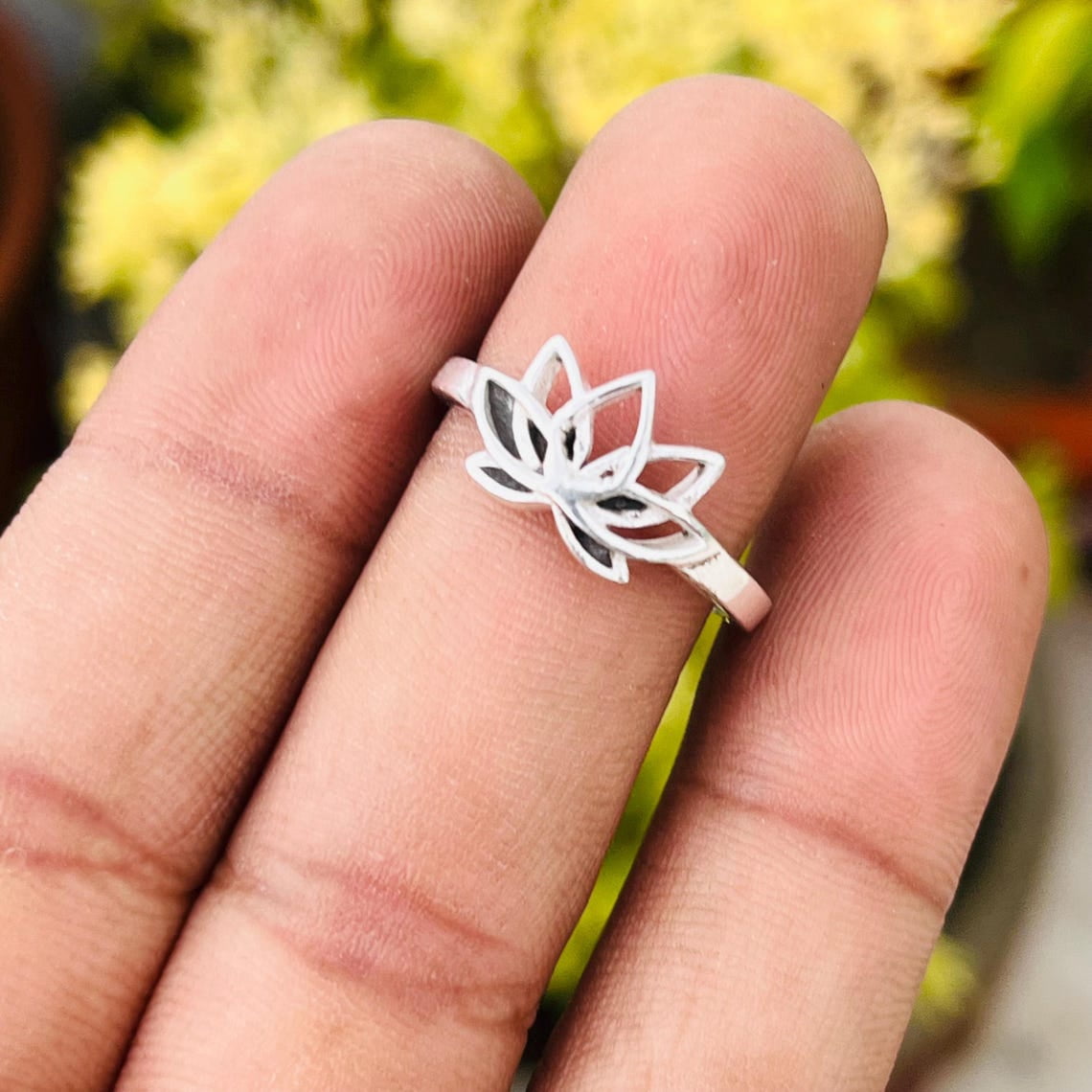 ELANZAA JEWELS- Artisanal 925 Sterling Silver Handmade Fine Ring Smooth ...