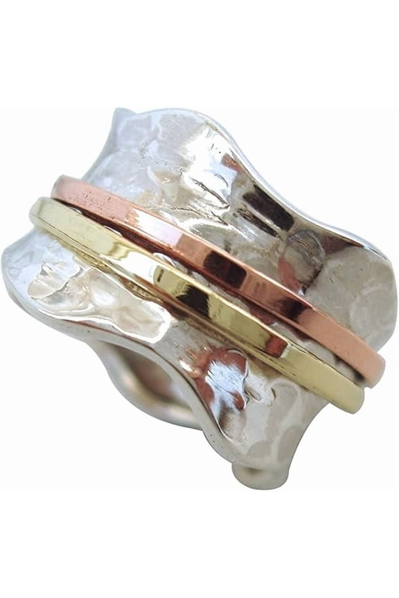 - Brass Spiral Splint Ring Adjustable Thumb Splint for Joint Pain Relief | Stylish Finger Support Jewelry