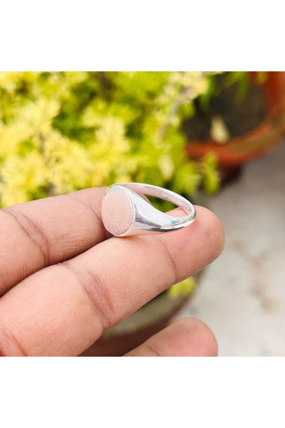 - Solid 925 Sterling Silver Handmade Fine Ring Unique Fashion Statement Ring Elegant Handmade Jewelry for Women and Men