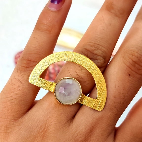 ELANZAA JEWELS- Solid 925 Sterling Silver Handmade Fine Ring Unique Fashion Statement Ring Elegant Handmade Jewelry for Women and Men