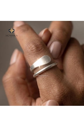 adjustable silver thumb ring, Hammered Spiral Wrap Band with Oxidized Twisted Design