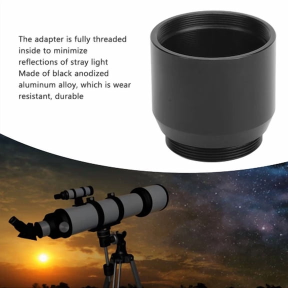 ELARA- 1.25 Inch To C Cs Mount Adapter For Telescope Astronomy Camera Accessories Black