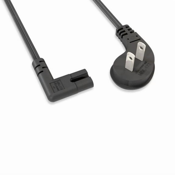 ELARA- Angled Cord Low Profile Cable For Canon Battery Charger Cb-5L, Lp-E8, Lc-E8E 10'