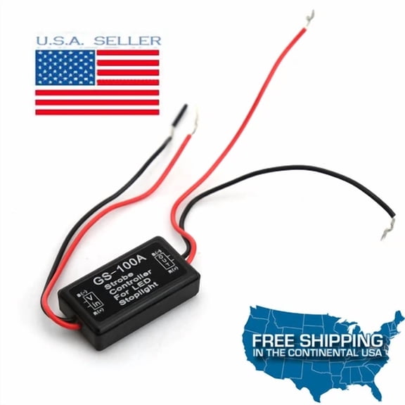 ELARA- 1X 12V Gs-100A Led Third Brake Stop Light Strobe Flash Module Box Accessory Lamp