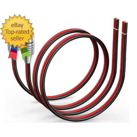 ELARA- 2 Pack Speaker Bare Wire Cables To Rca Plugs Adapter Repair Speaker Cord