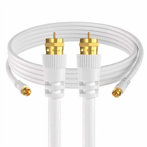 ELARA- 2 Pcs 6Ft Rg6 Dual Shield Coaxial Premium Cable Tv Antenna Satellite 18 Awg