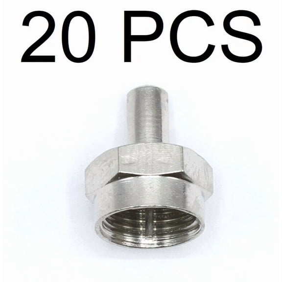 ELARA- 20 Qty Male Cable F Type 75Ohm Terminator Coax End Cap Tv Rf Port Seal 75 Ohm