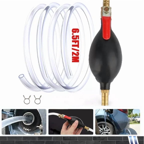 ELARA- 2M Gas Oil Water Fuel Transfer Siphon Pump Portable Widely Use Hand Fuel Pump