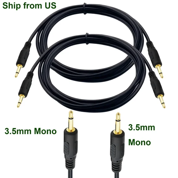 ELARA- 2Pcs 3.5Mm 1/8" Ts Mono Mini Male To Male Cable 12V Trigger Ir Infrared Sensor