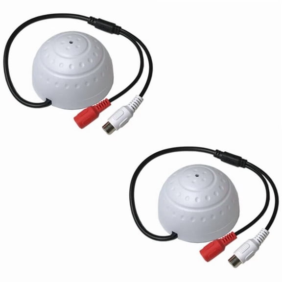 ELARA- 2X Sensitive Microphone Audio Sound Cable Monitor For Cctv Security Camera A411