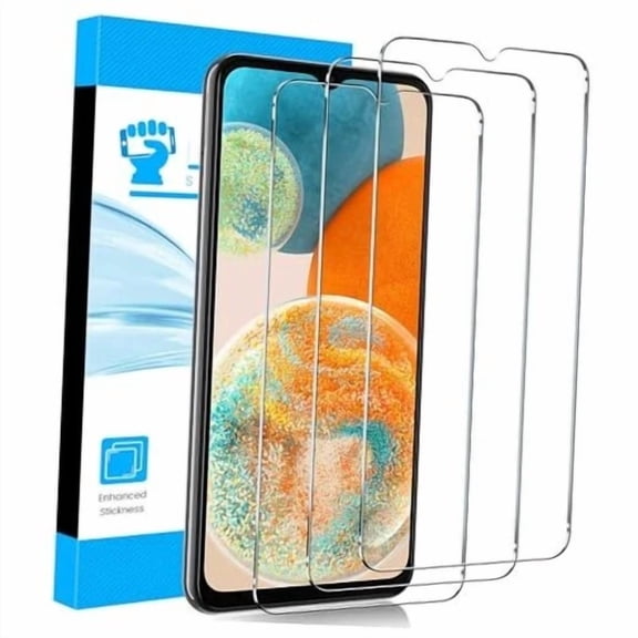 ELARA- 3 Pack For 5G Screen Protector, Tempered Glass Samsung Galaxy A23 Transparent