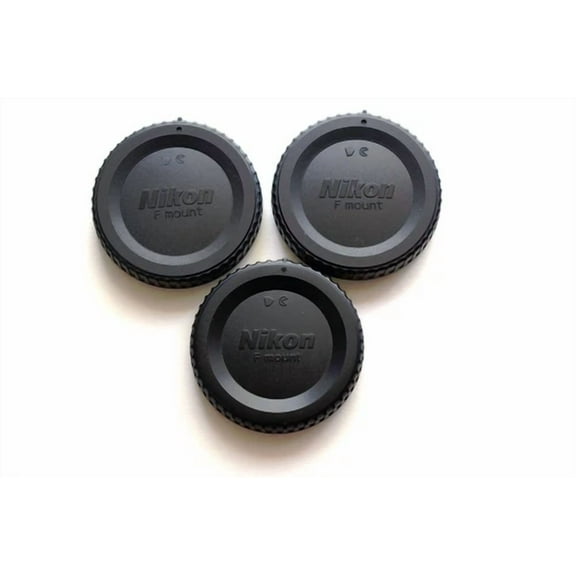 ELARA- 3 X Nikon Pro Body Caps For All Nikon Pro F-Mount Dslr Cameras. U.S.A.Fast Ship.