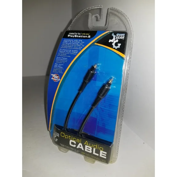ELARA- 3Ft Gold Plated Toslink Digital Optical Audio Cable For Ps2 Ps3 Ps4 Xbox Wii U