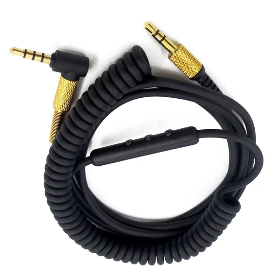 ELARA- 4Ft Headphone Audio Cable With Mic For Marshall Monitor On Ear Pro Headphone Us