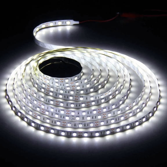 ELARA- 5M Super Bright Cool White Led Strip Light 5050 300Leds Flexible Lamps Dc 12V