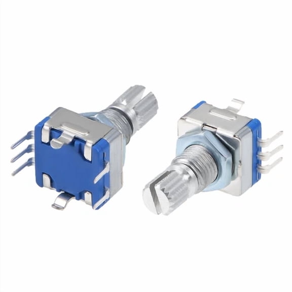 ELARA- 5Pack Ec11 7 Pin 15Mm Shaft,Code Switch Potentiometer,Rotary Encoder 360 Degree