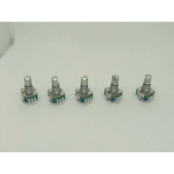 ELARA- 5X Pack Rotary Encoder 5 Pins Half Axis Digital Potentiometer Ec11 Push Switch