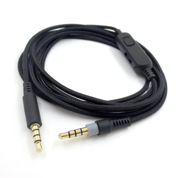 ELARA- 6.56Ft Audio Cable Cord W/ Control For Hyperx Cloud Mix Cloud Alpha Headphone B