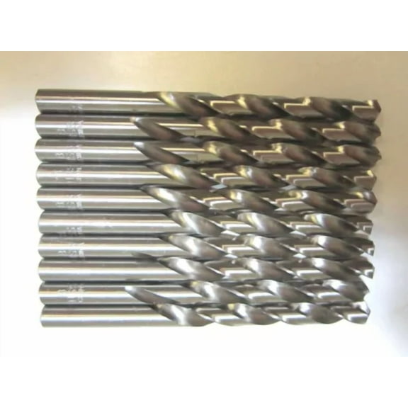 ELARA- 8.00Mm High Speed Steel Straight Shank Jobber Length Drill Bits - Lot Of 10