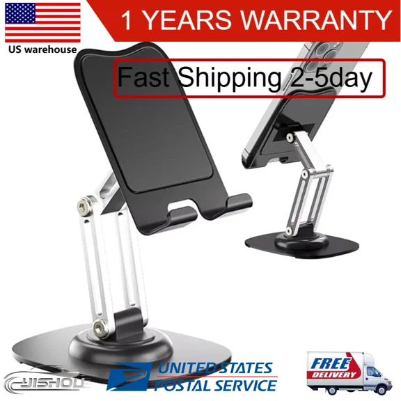 ELARA- Adjustable Phone Stand Holder Desk Dock Mount For Ipad Iphone Kindle Tablet Usa