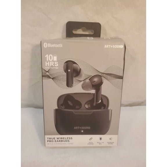 ELARA- Art+Sound Bluetooth True Wireless Pro Ear Buds, Black, Brand New
