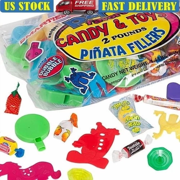 ELARA- Assorted Candy Toys Pinata Filler 2Lbs Birthday Party Supplies Fun Favors New