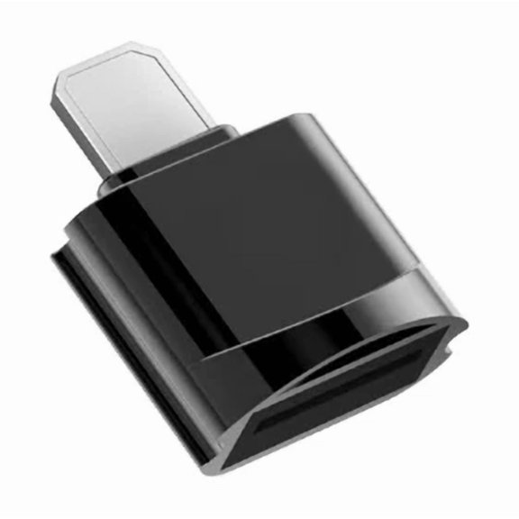 ELARA- Black Tf Card Reader Mobile Phone Ios Otg Adapter Mini Card Reader For Iphone