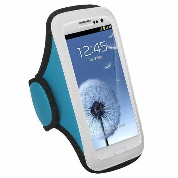 ELARA- Blue Gym Jogging Universal Armband Pouch Case Dell Venue Gsm Phone 3G Android