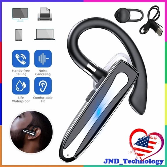 ELARA- Bluetooth Earpiece Wireless Headset Handsfree Earphone+Dual-Mic Noise Cancelling