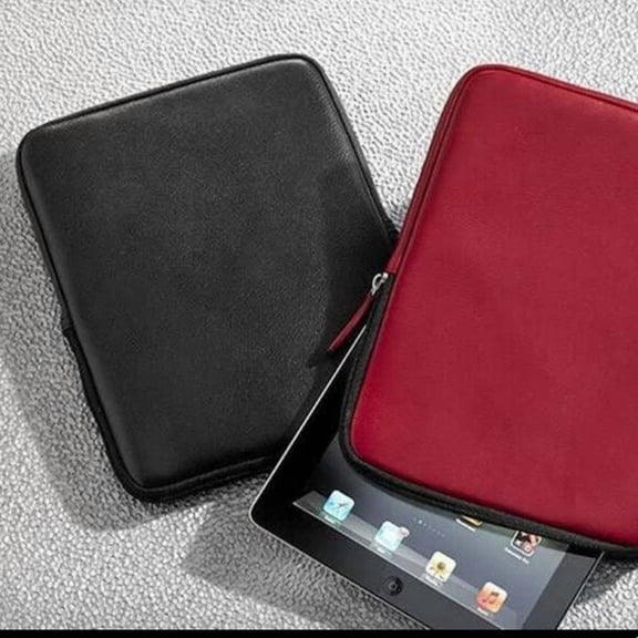 ELARA- Brand New Red Wilsons Leather Ipad Tablet Nook Zipper Sleeve Fast Free Shipping
