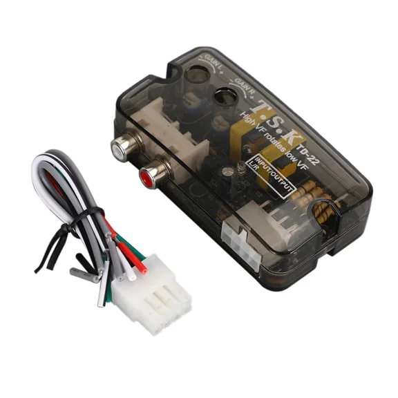 ELARA- Car 12V Td-22 Rca Stereo High To Low Line Speaker Level Converter Cable