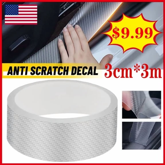 ELARA- Car Accessories Door Plate Sill Scuff Cover Anti Scratch Decal Sticker Protector