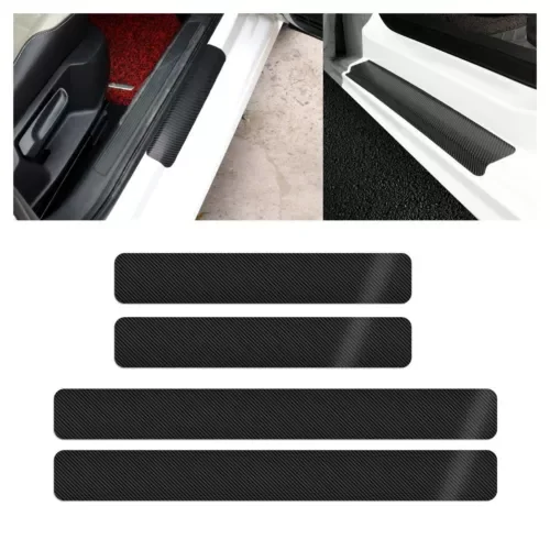 ELARA- Car Accessories Door Plate Sill Scuff Cover Anti Scratch Decal Sticker Protector