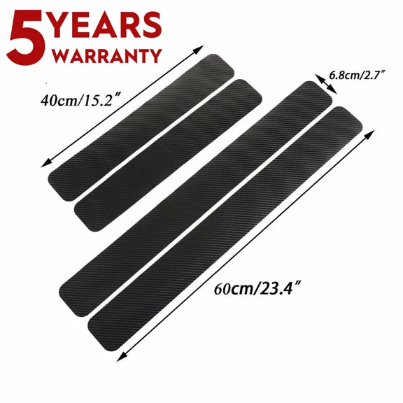 ELARA- Car Accessories Door Plate Sill Scuff Cover Anti Scratch Decal Sticker Protector
