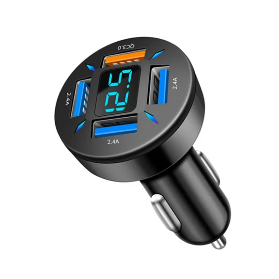 ELARA- Car Usb Fast Charging Cigarette Lighter Phone Charge Socket Power Outlet Adapter