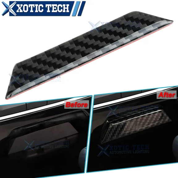 ELARA- Carbon Fiber Inner Console Center Storage Box Decal Trim For Honda Civic 16-2021