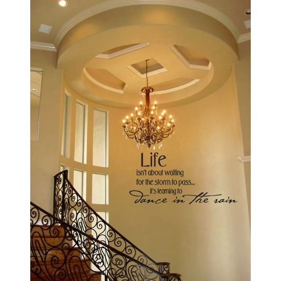 ELARA- Dance In The Rain Wall Quote Decal Sticker Vinyl Home