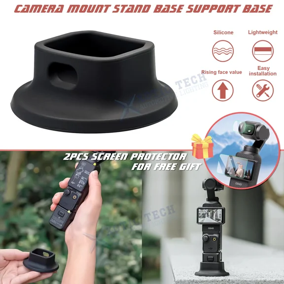 ELARA- Desktop Base Anti-Slip Stabilizer For Osmo Pocket 3 Accessories Silicone Plus