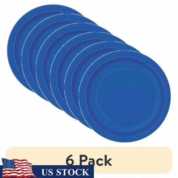 ELARA- Disposable Paper Plates Pack Of 24 Parties Easy Cleanup Durable 7 Inch New