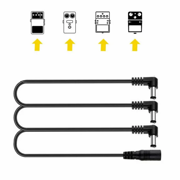 ELARA- Fite On 3-Way Daisy Chain Cable For Electric Guitar Effect Pedal Power Adapter