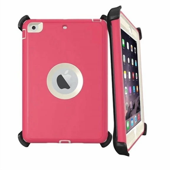 ELARA- Heavy Duty Shockproof Case Cover W/Stand Pink/White For Ipad 2Nd 3Rd 4Th Gen.