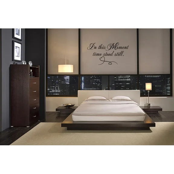 ELARA- In This Moment Time Stood Still Vinyl Wall Decal Quote Letter Wall Sticker