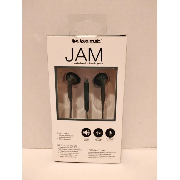 ELARA- Jam Earbuds With In-Line Microphone - Green
