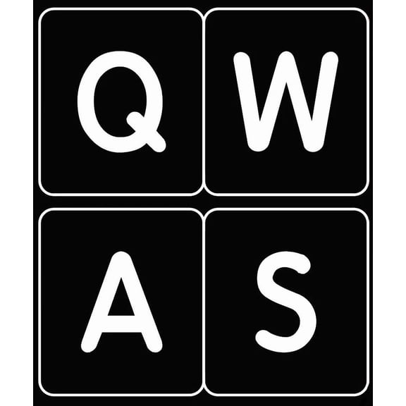 ELARA- Mac English Us Keyboard Sticker Large Bold Letters Black For Computer Laptop