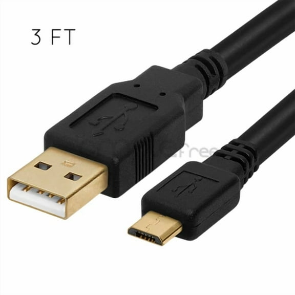 ELARA- Micro Usb 3Ft Travel Battery Charger Data Sync Cable For Android Cell Phone