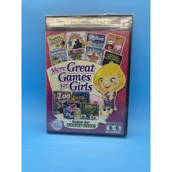 ELARA- New More Great Games For Girls 20 Pc Game Lot In 1 Dog Boyfriend Fashion Cooking
